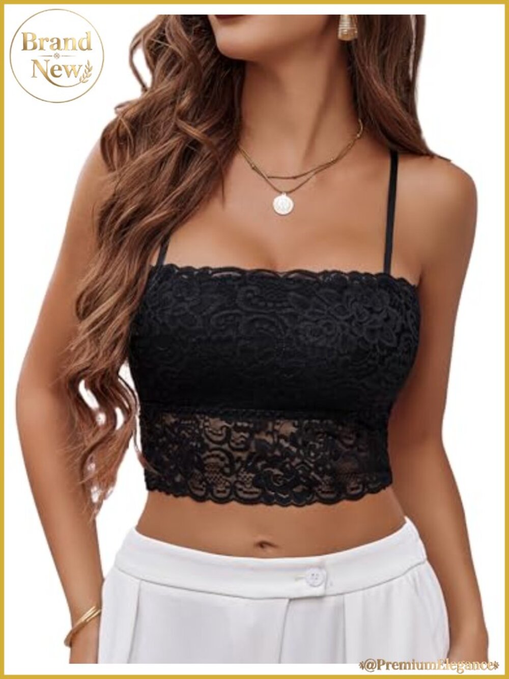 Backless Lace Bralette Y2K Crop Camisole Spaghetti Strap